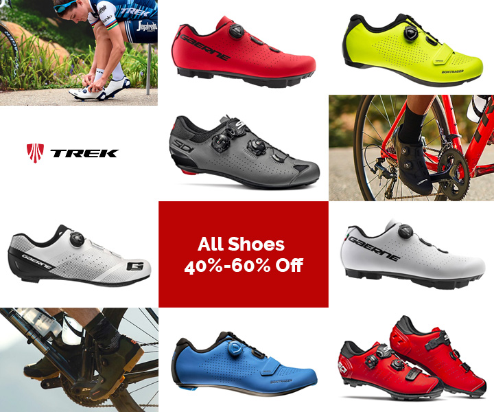 Shoes Colnago road bikes Trek Santa Cruz and Cervelo